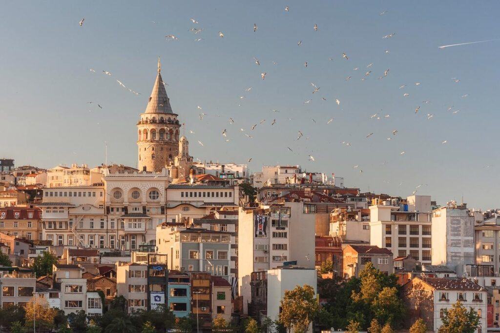 panorama tureckiego miasta 